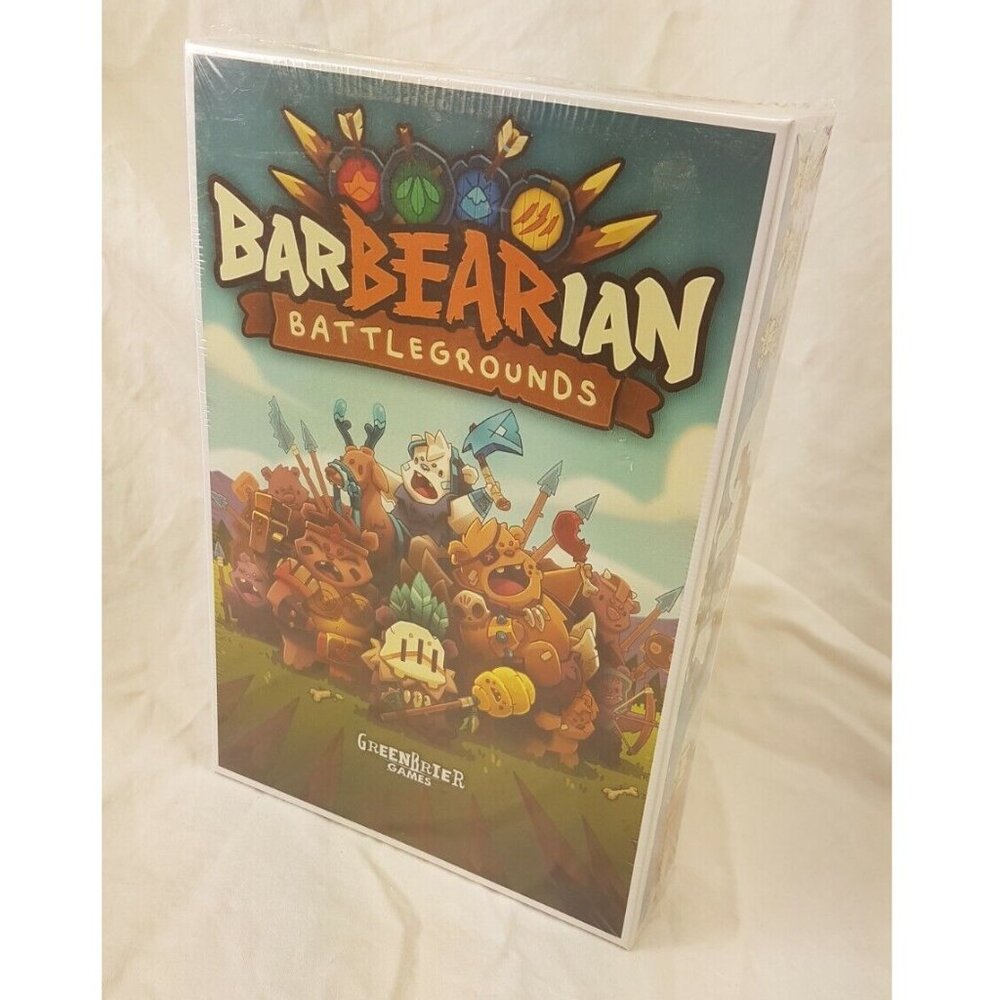 Greenbrier Games Barbearian Battlegrounds NEW SEALED board game cards toy